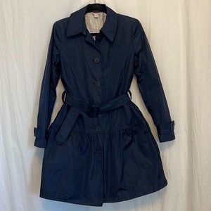 Brooks Brothers Rain Trench Coat - Navy - Size 8